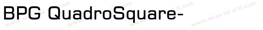 BPG QuadroSquare字体转换